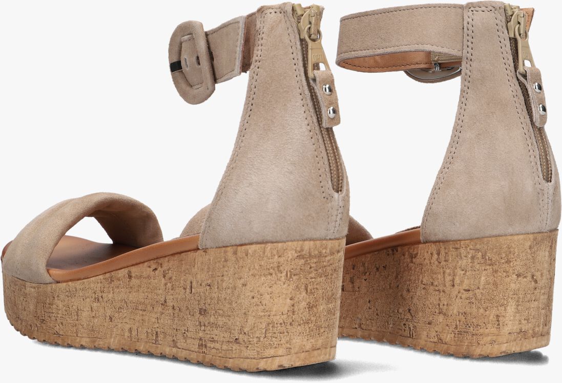 beige ayana sandalen met hak 722025