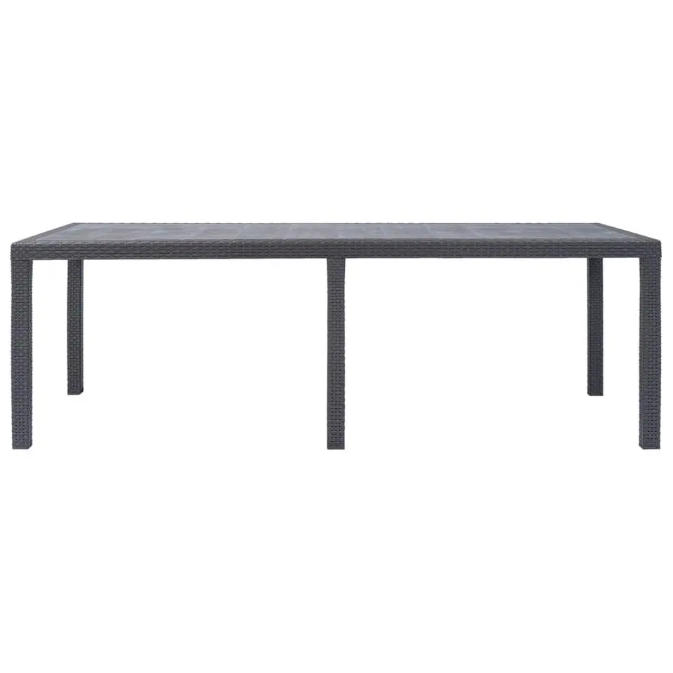 vidaXL - Tuintafel - Bruin - Kunststof - 220 x 90 x 72 cm