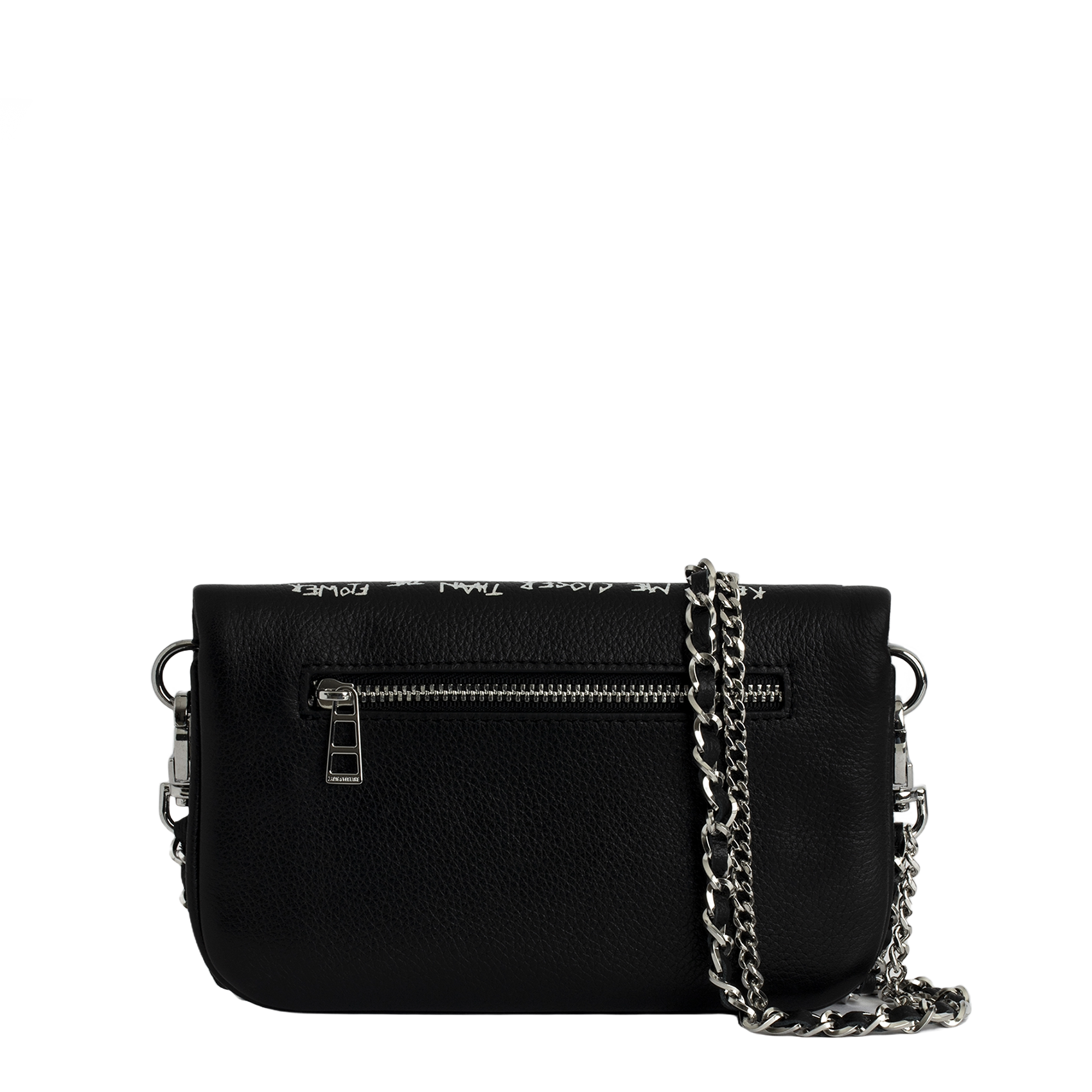 ROCK NANO - Pochette en cuir imprimée | Noir