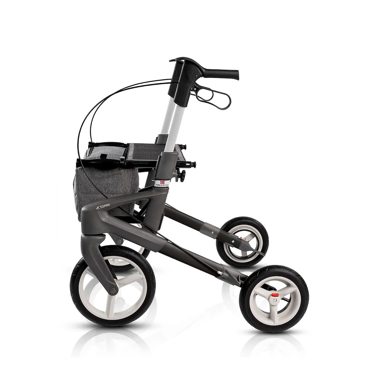 Topro - Rollator Olympos ATR S, faltbar, mit Tasche - schwarz