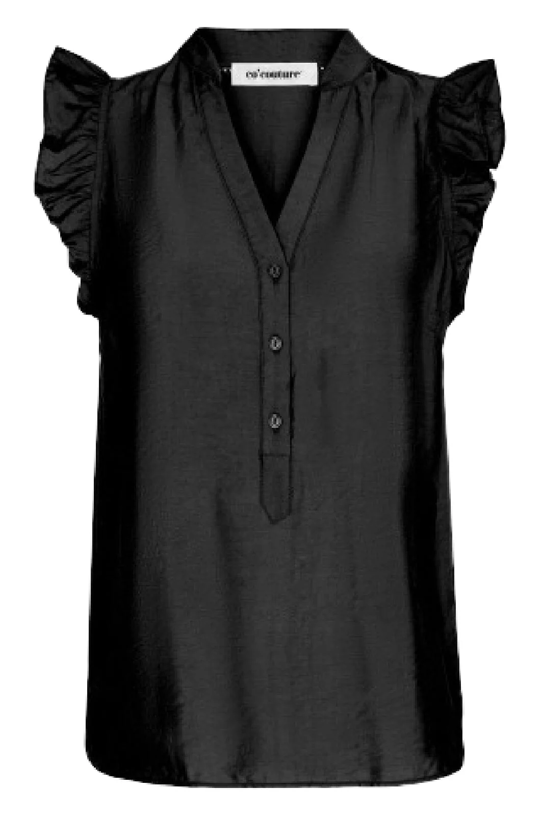 Co´Couture Callumcc Frill Top 35162 96 black