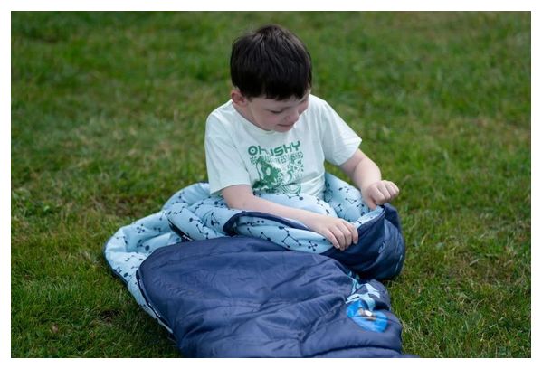 Sac de couchage momie Husky pour enfants Magic -15 ° C Moutarde 2024 150-180 cm-Bleu-Jaune