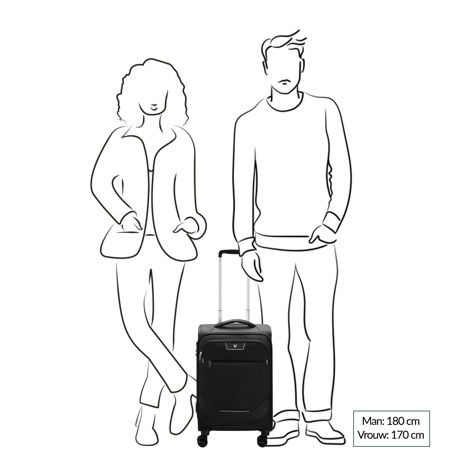 Roncato Joy Cabin Trolley 55/35 black
