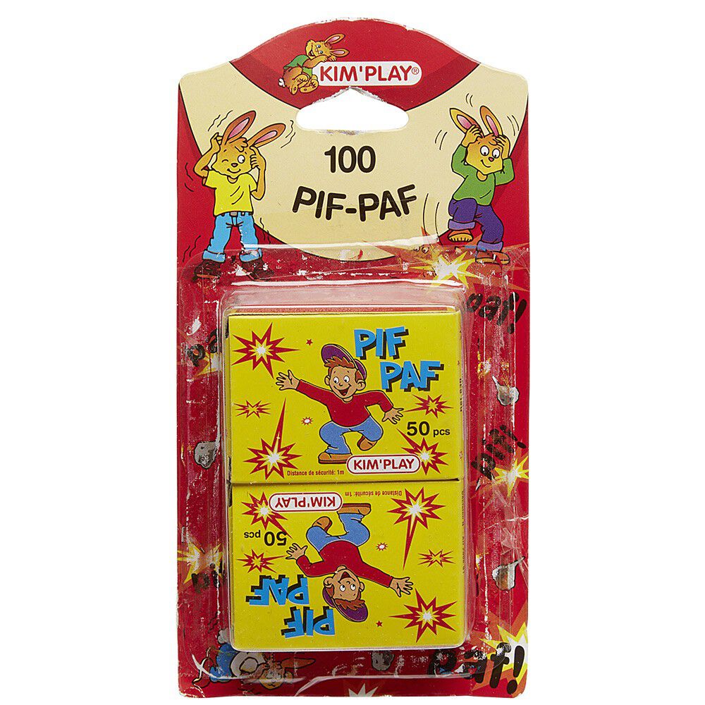 Boîte de pétard clac doigts Pif Paf x100