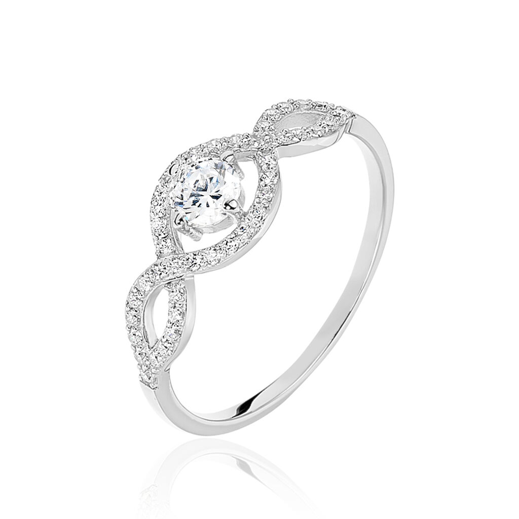 Bague Katerina Argent Blanc Oxyde De Zirconium