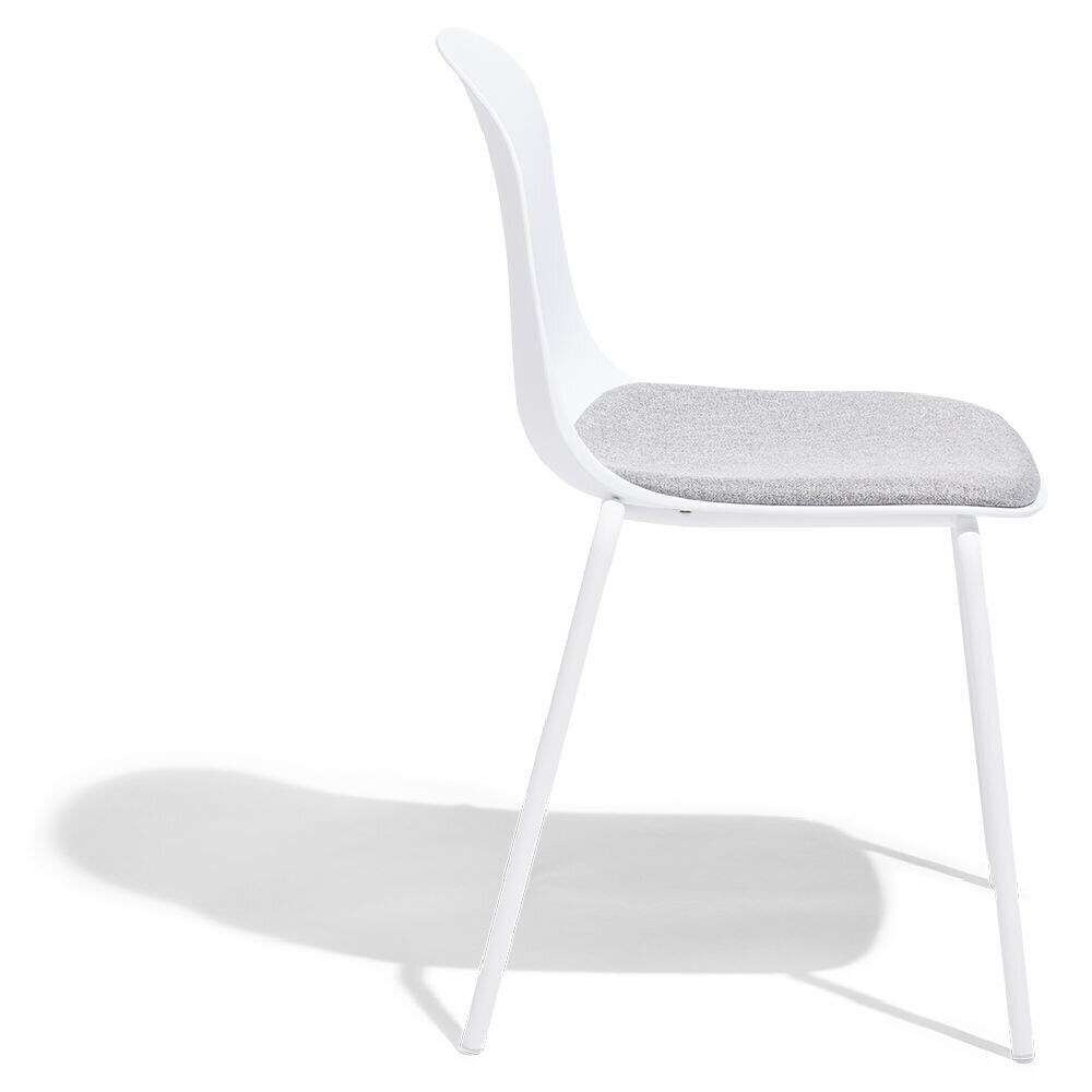 Lot de 2 chaises Lilou 53x50x85cm blanches