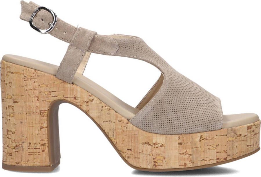 NeroGiardini Sandalen met sleehak NERO GIARDINI 451 VELOUR CRETA