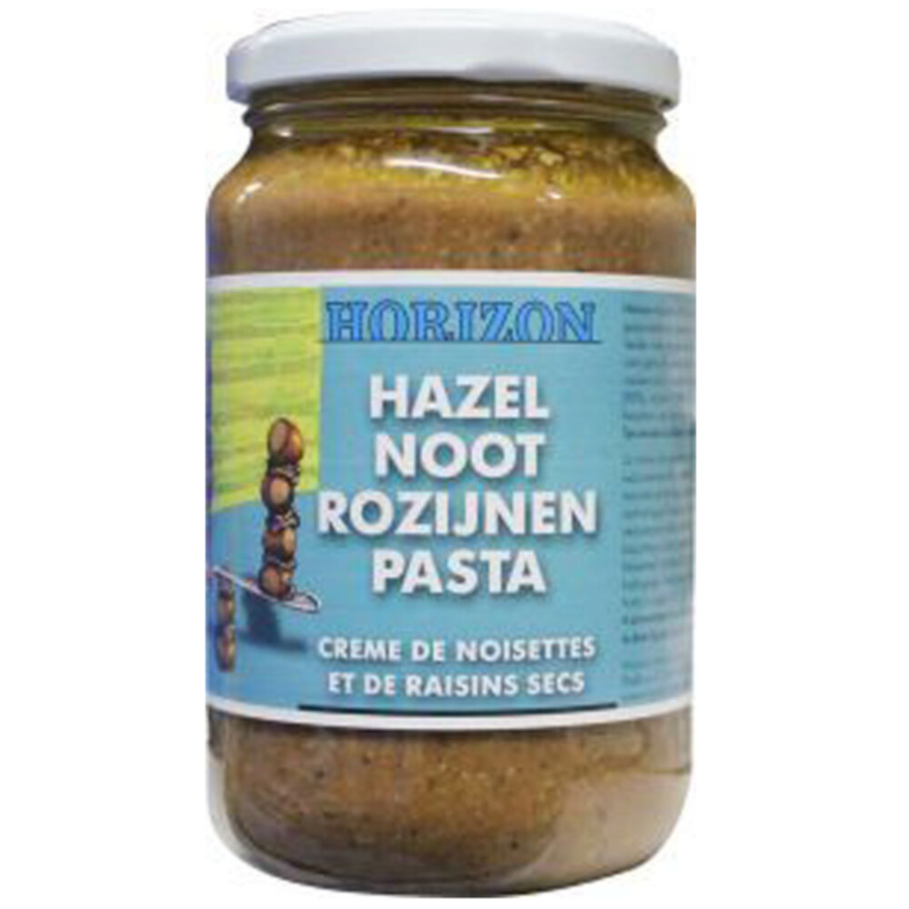 6x Horizon Hazelnoot Rozijnenpasta350 gr