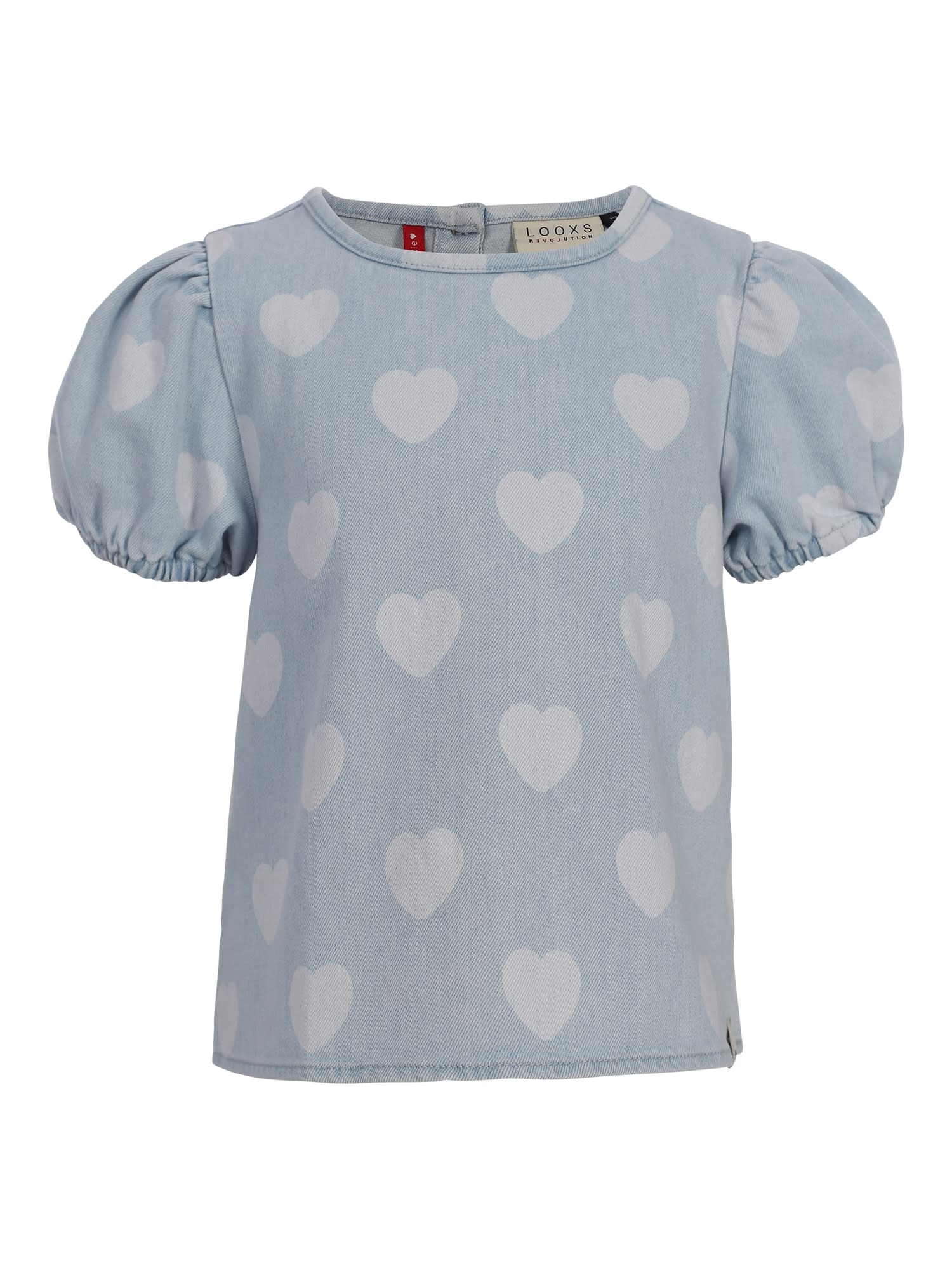 Looxs Looxs little heart denim top heart denim