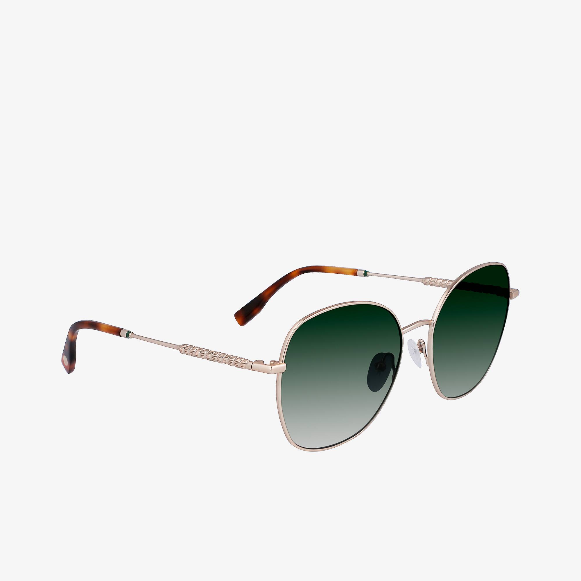 Ovale NEOHERITAGE Sonnenbrille mit Metallrahmen Sonnenbrillen - Braun - Lacoste - Damen