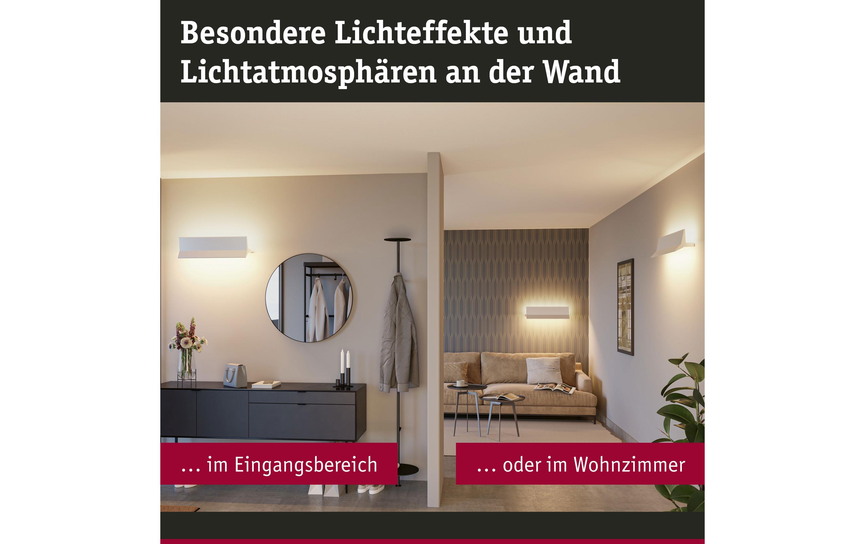 Wandleuchte Stine, 17W, 2700-6500K, Weiss<br>LED Wandleuchte Smart Home Zigbee