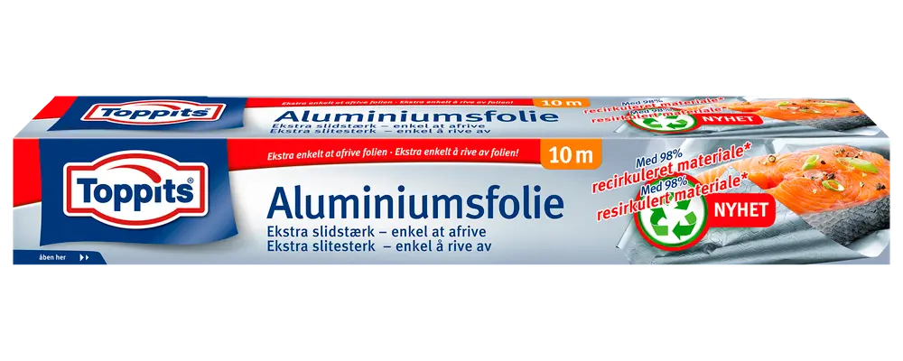 Toppits aluminiumsfolie 10 m