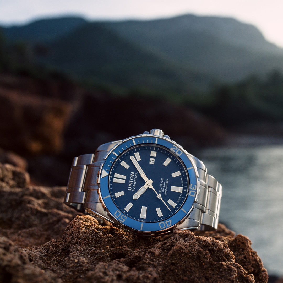 Union Glashütte Belisar Datum Sport Pro Automatik Blau
