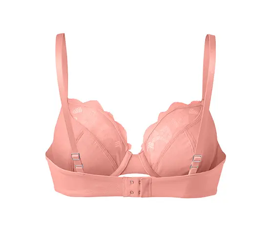 Bügel-BH mit Spitze, apricot
