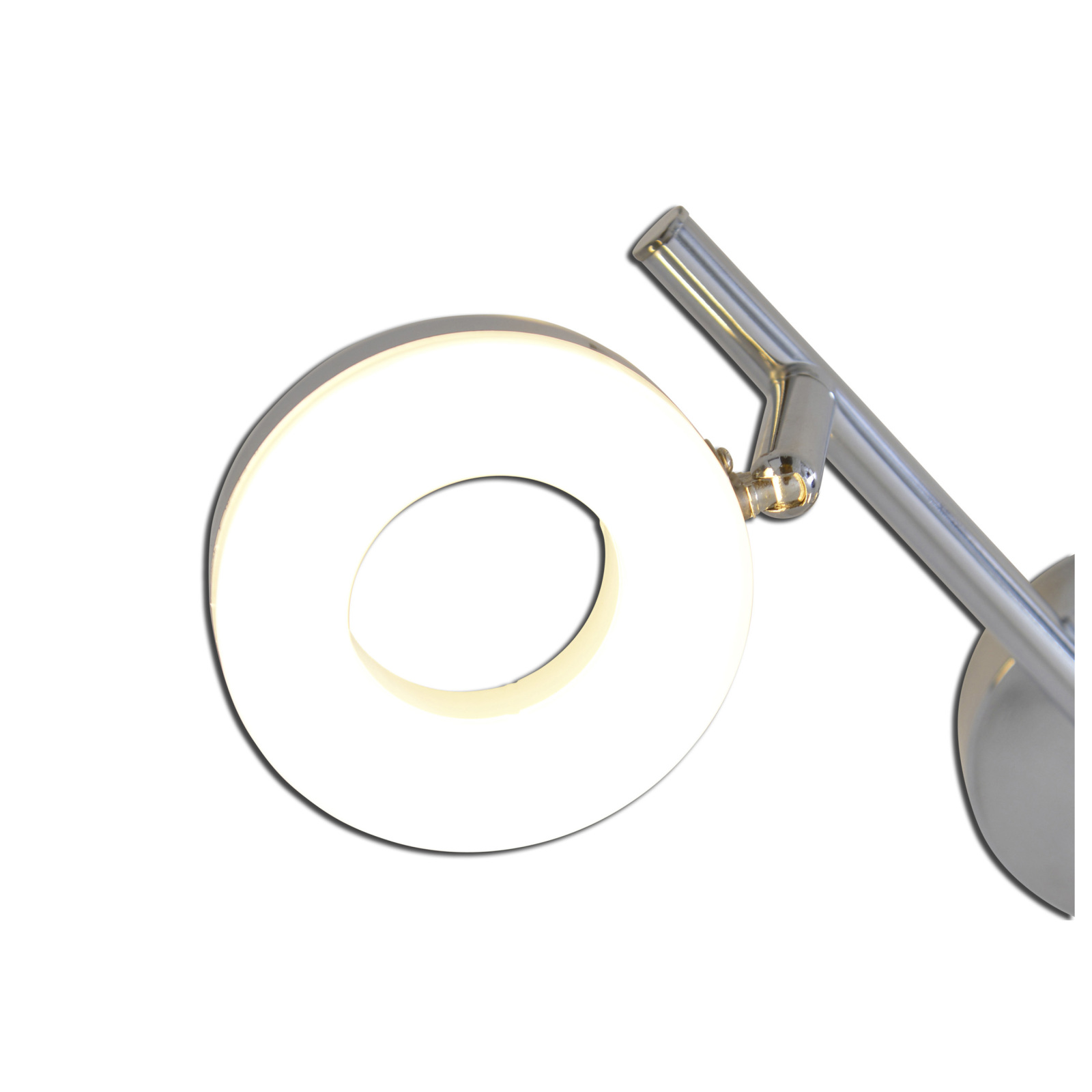 LED-Deckenspot DONUT - chromfarben - 2-flammig