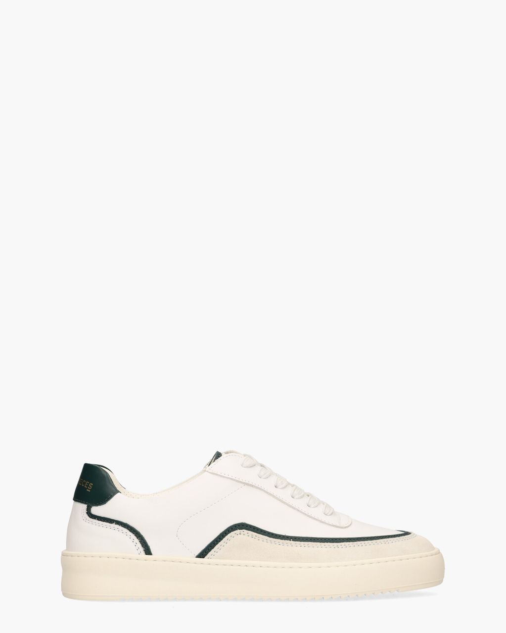 Filling Pieces Mondo Stack Wit/Donkergroen Herensneakers