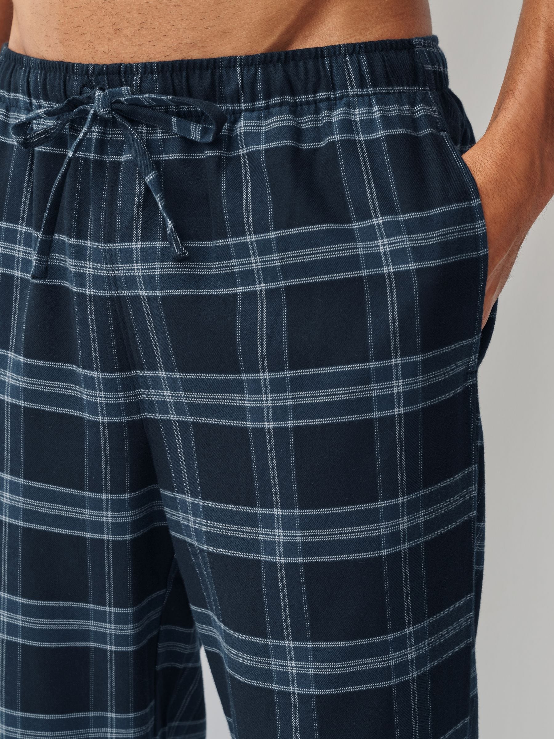 Zwart/grijs mono - Geweven pyjamabroeken 2 pack