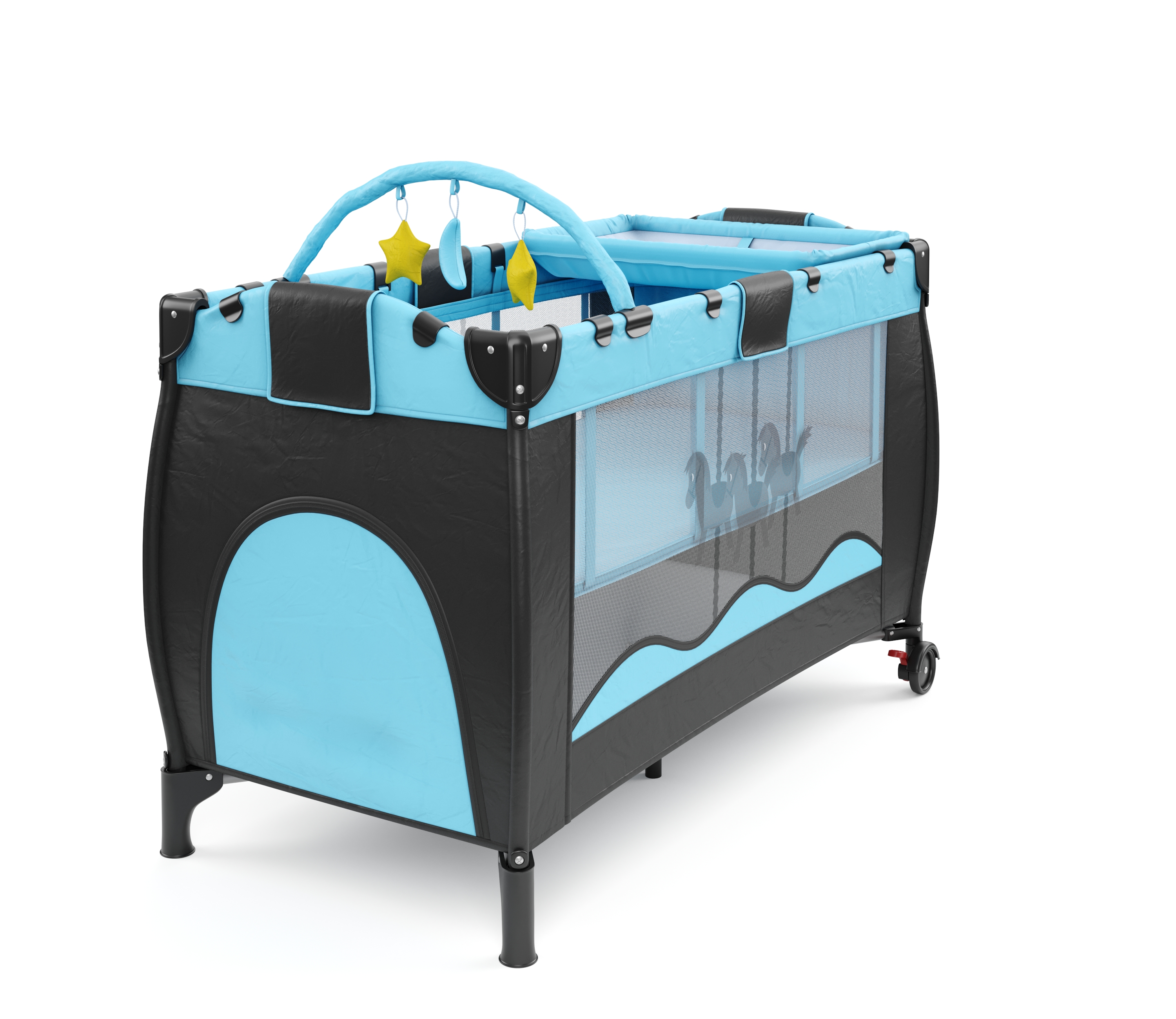 Babybett MICKY hellblau