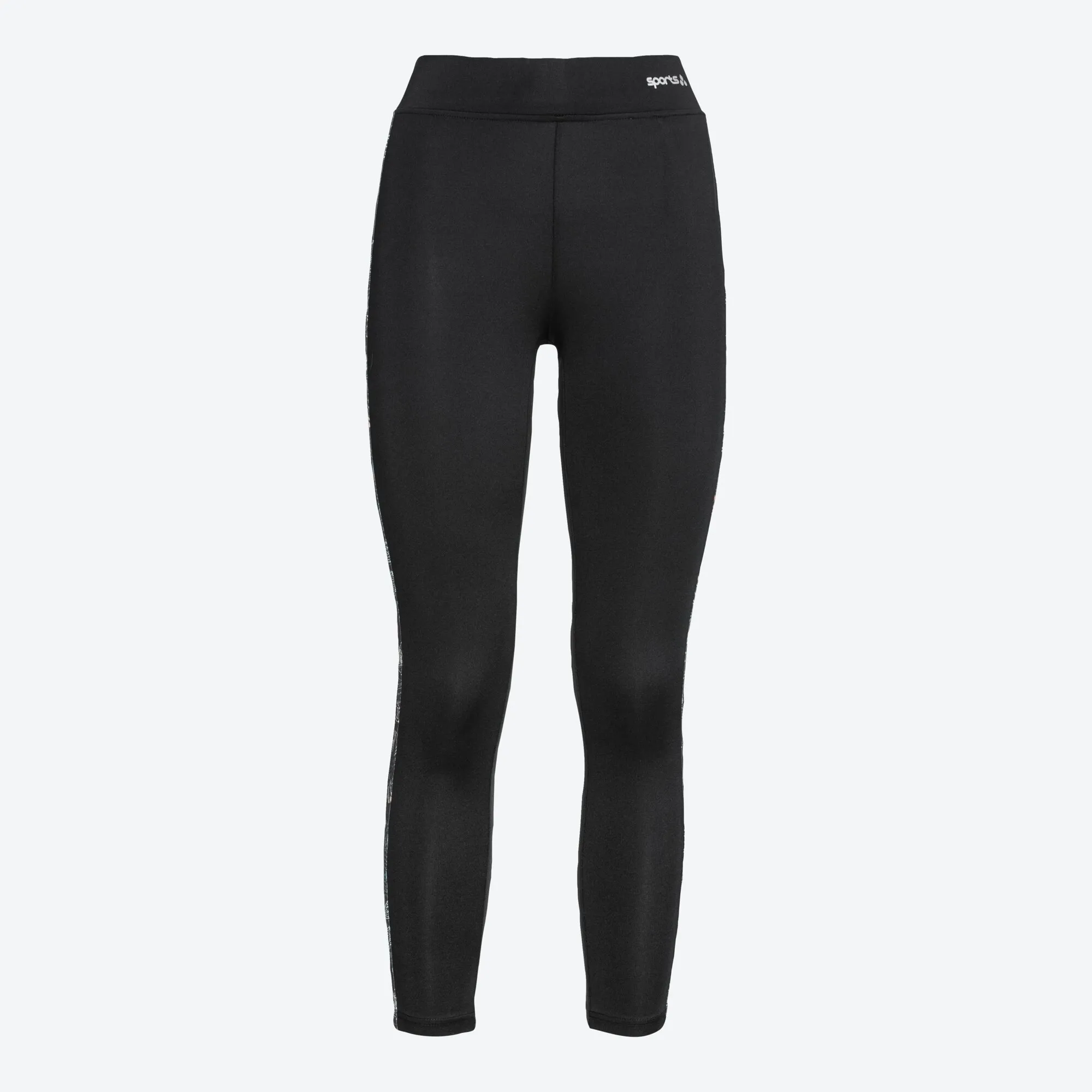 Damen-Sportleggings mit Kontrast-Streifen