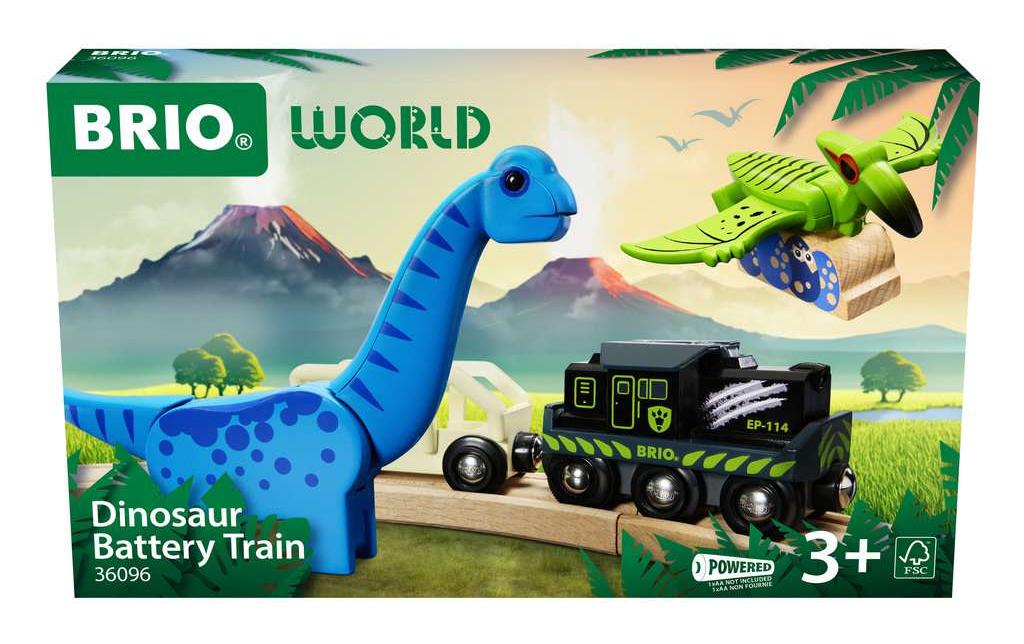 BRIO World Dinosaur Battery TrainBatteriebetriebener Dinosaurier-Zug