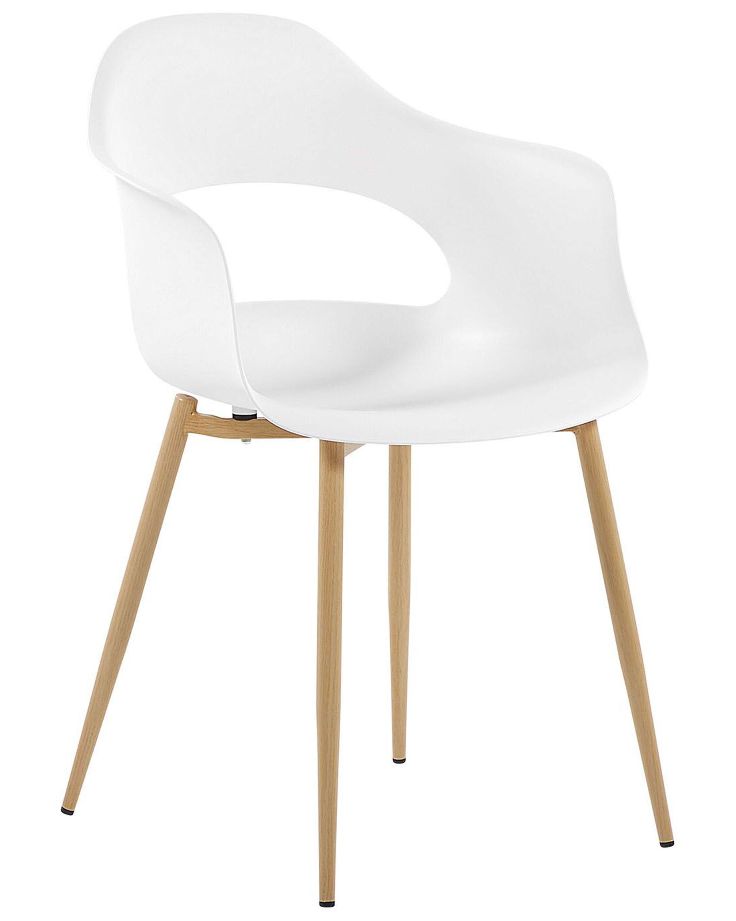 Set van 2 eetkamerstoelen UTICA Wit