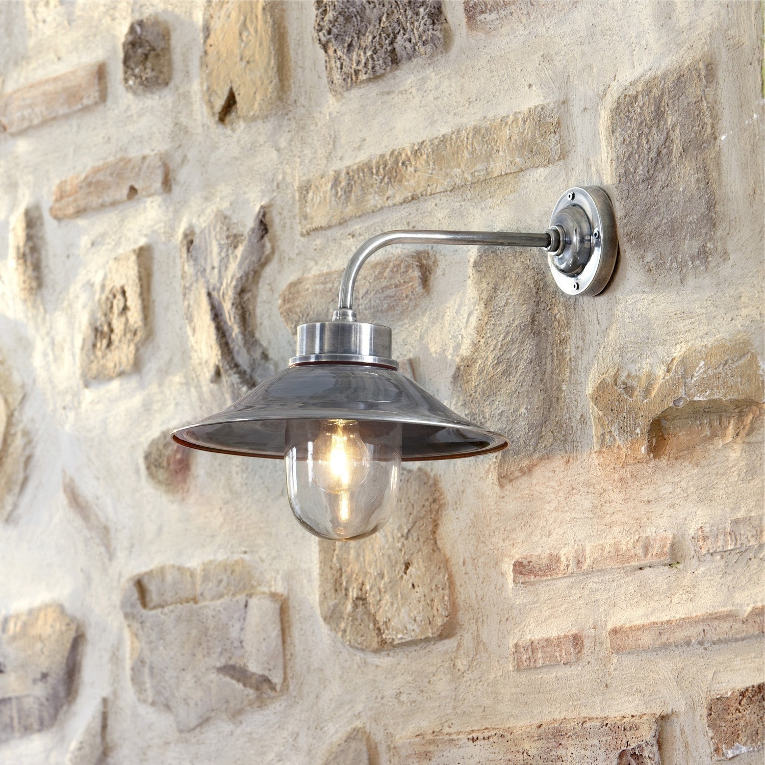 Außenwandlampe Reno antiksilber