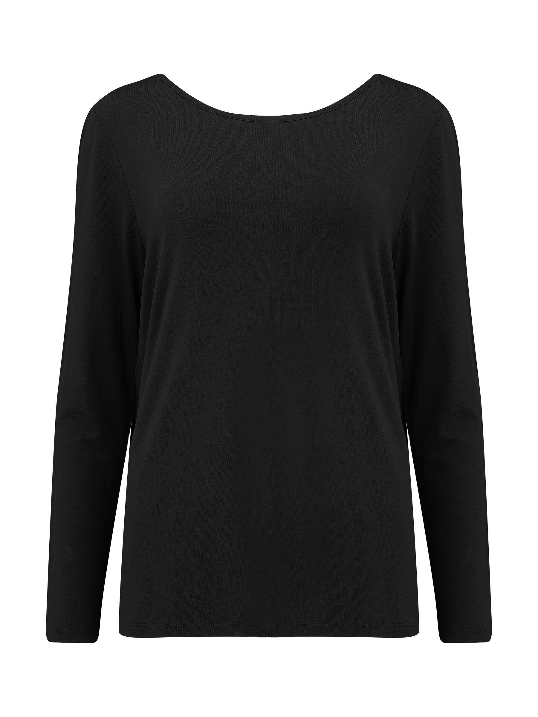 Zwart - Pour Moi - Jersey yogatop met gekruiste rugbandjes