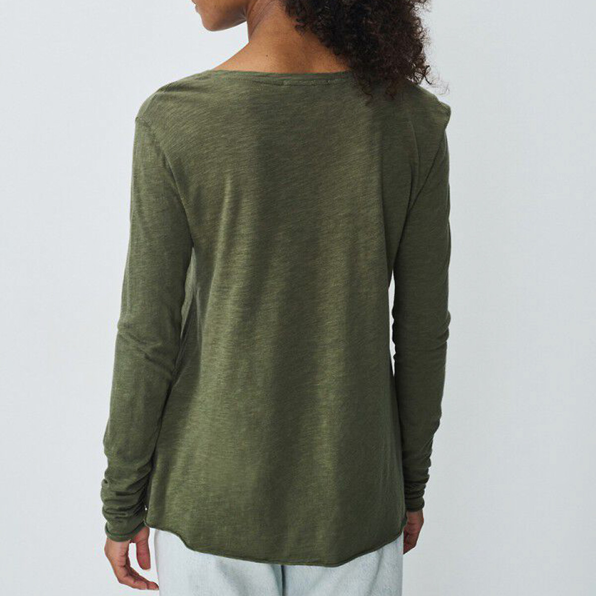 AMERICAN VINTAGE<br>Camiseta Jacksonville com decote em V e mangas compridas