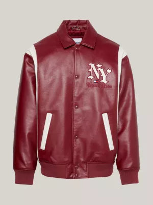 Jaqueta bomber acolchoada com logo de Nova York