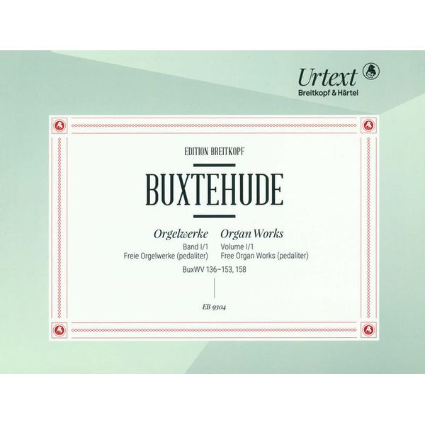 Breitkopf & Härtel Buxtehude Orgelwerke Set 1