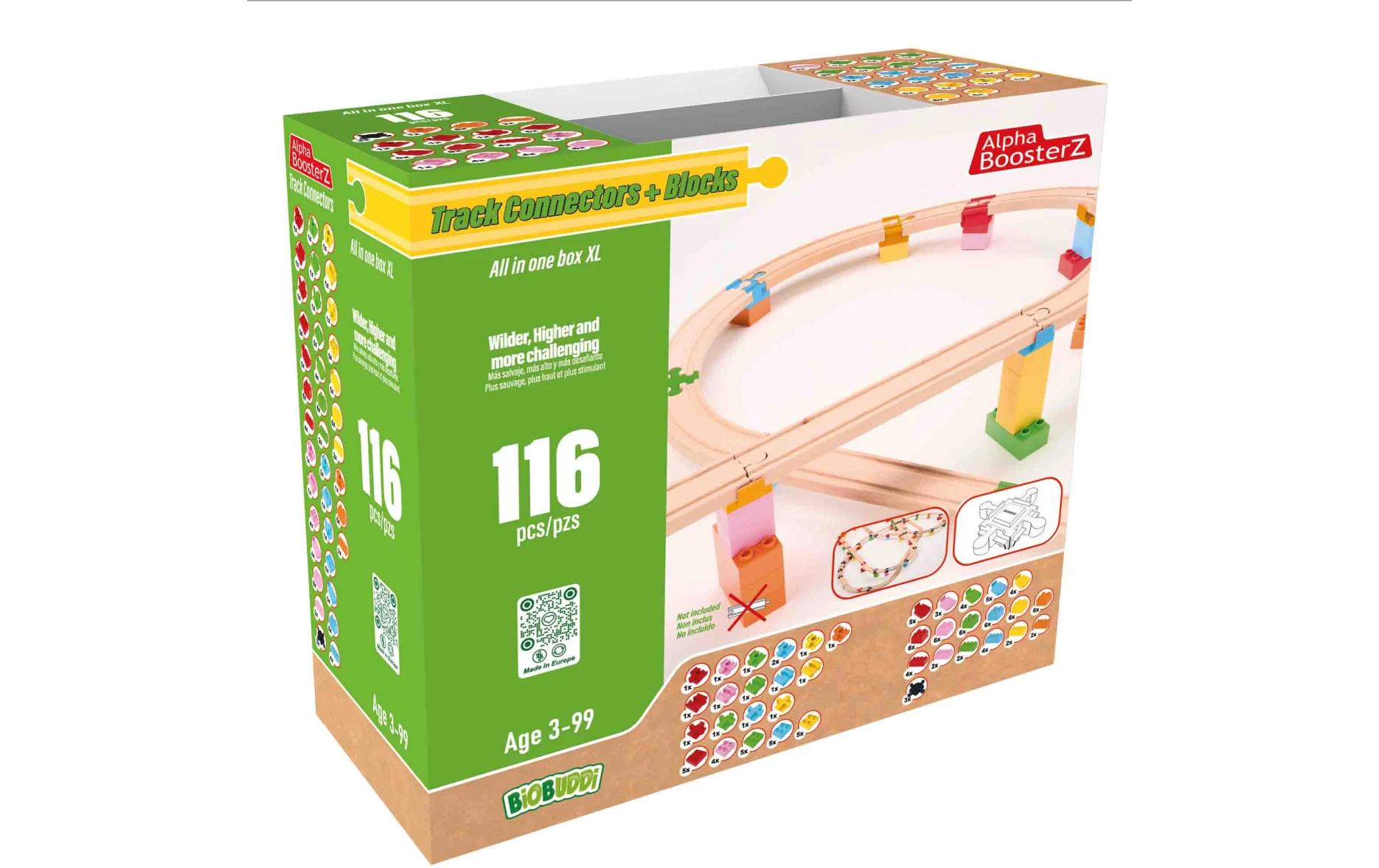TrackConnectors + Blocks – all in one BlockBox XXL<br>116 Bio-Verbinder und Klemmbausteine