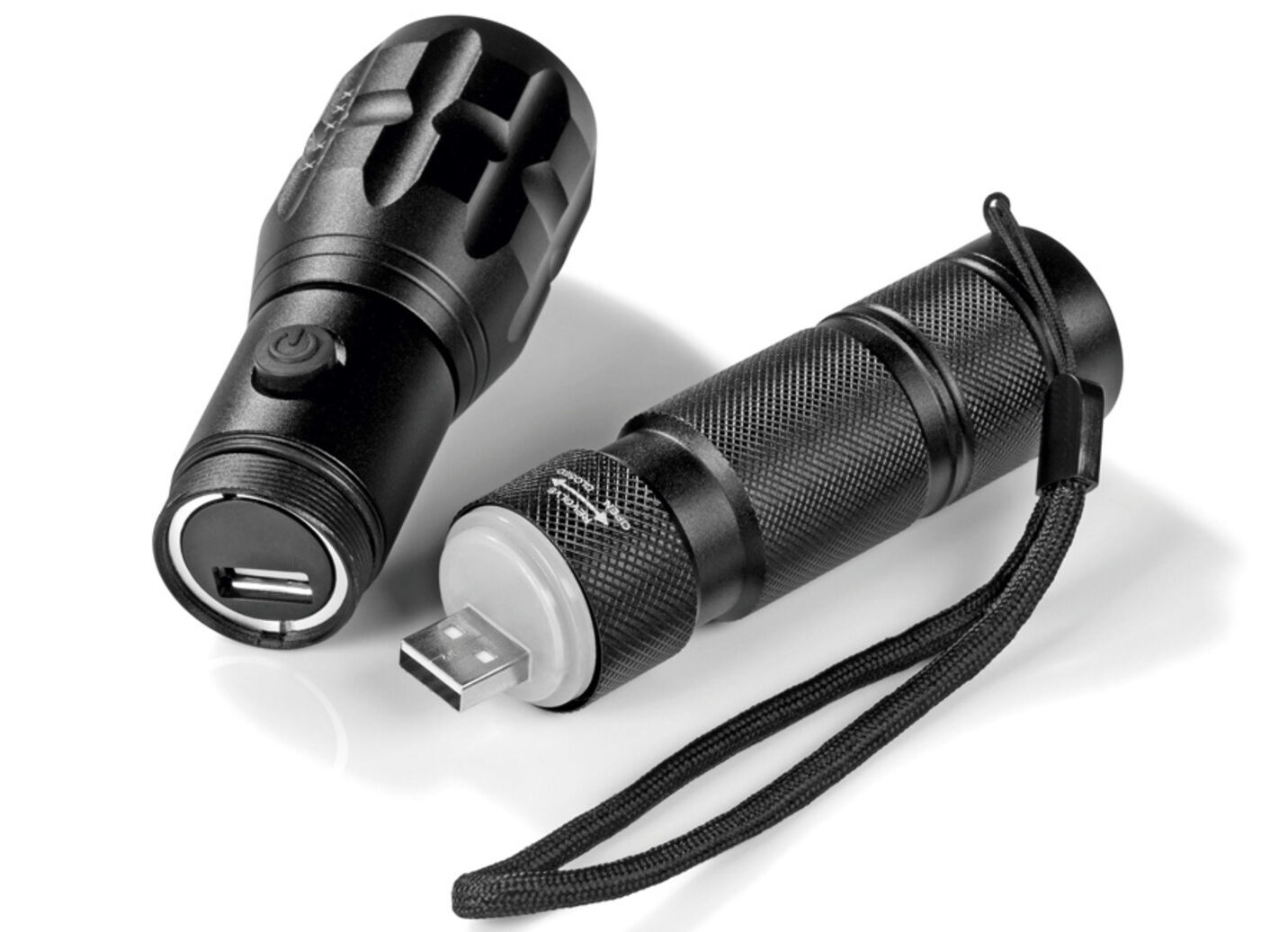 Akkubetriebene Taschenlampe