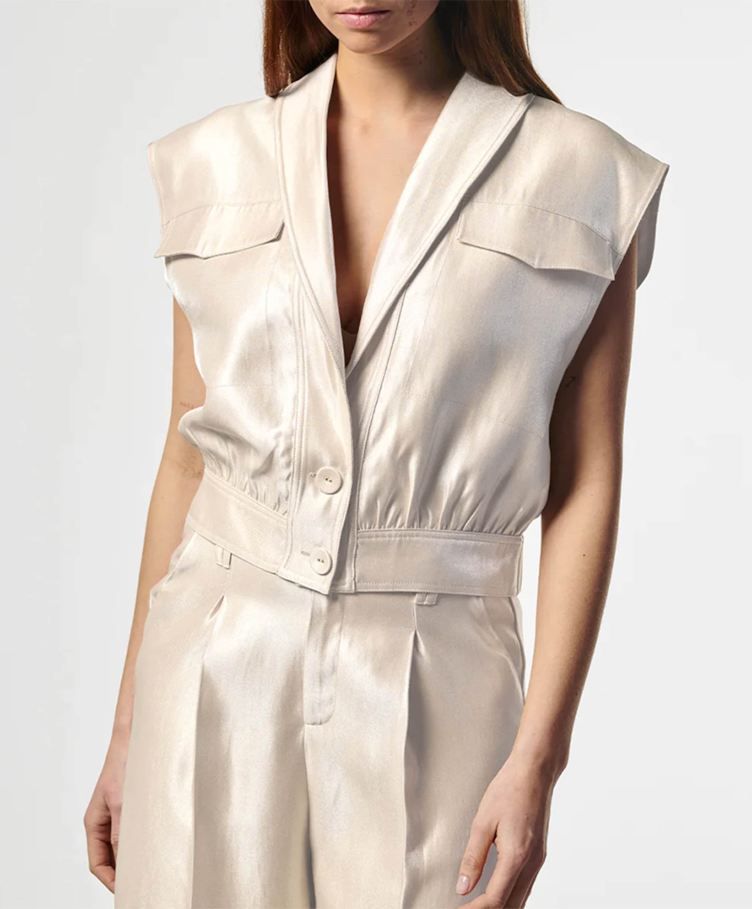 Aaiko Dames gilet ecru