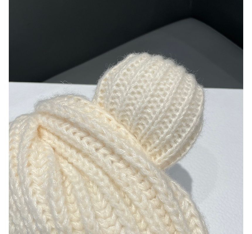 FROME - Gebreide beanie met berenoor
