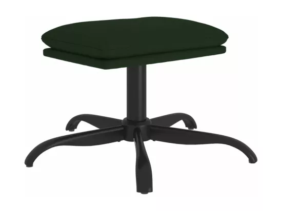 Repose-pied Vert foncé 60x60x36 cm Velours