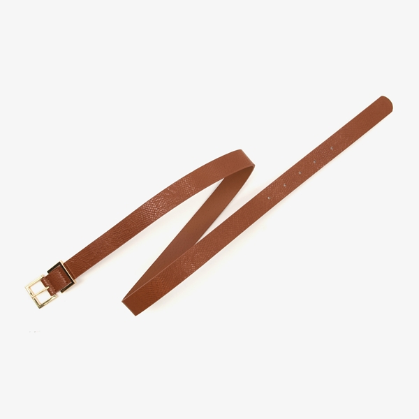 Dames riem bruin snake