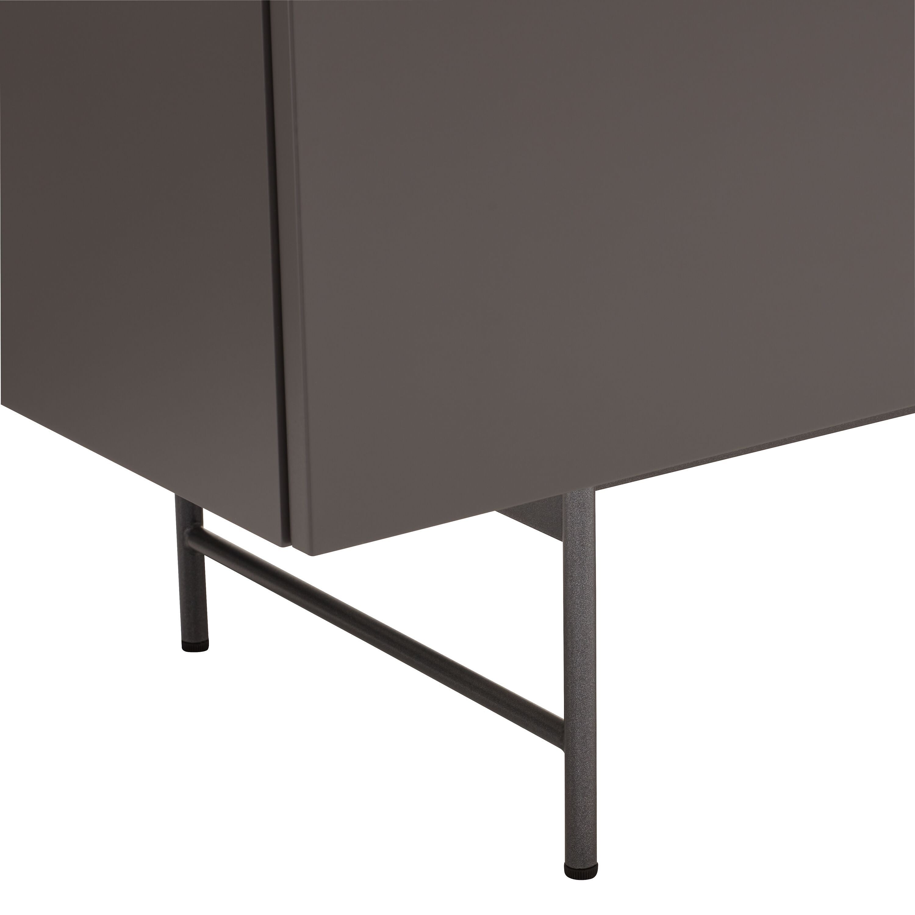 TILL Sideboard - Anthrazit/Eiche / B: 224.0 cm x T: 41.0 cm x H: 78.3 cm