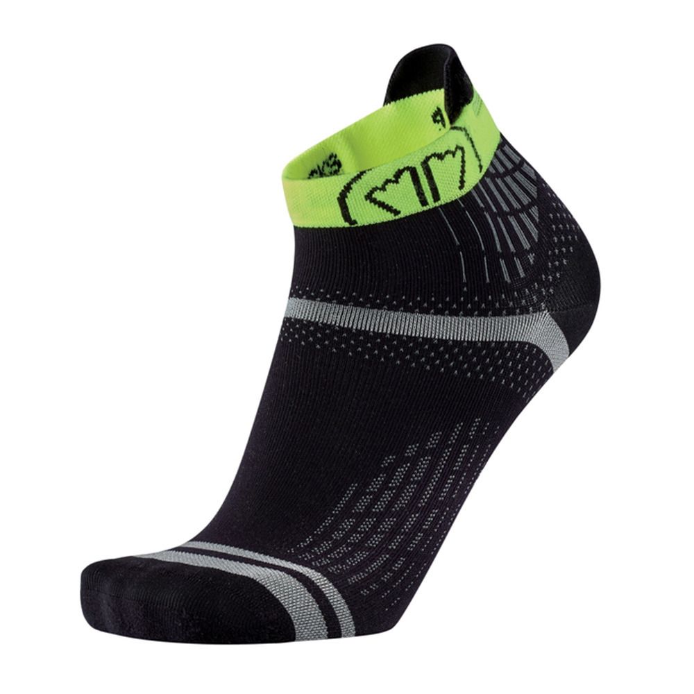 Sidas RUN FEEL - Chaussettes noir/jaune
