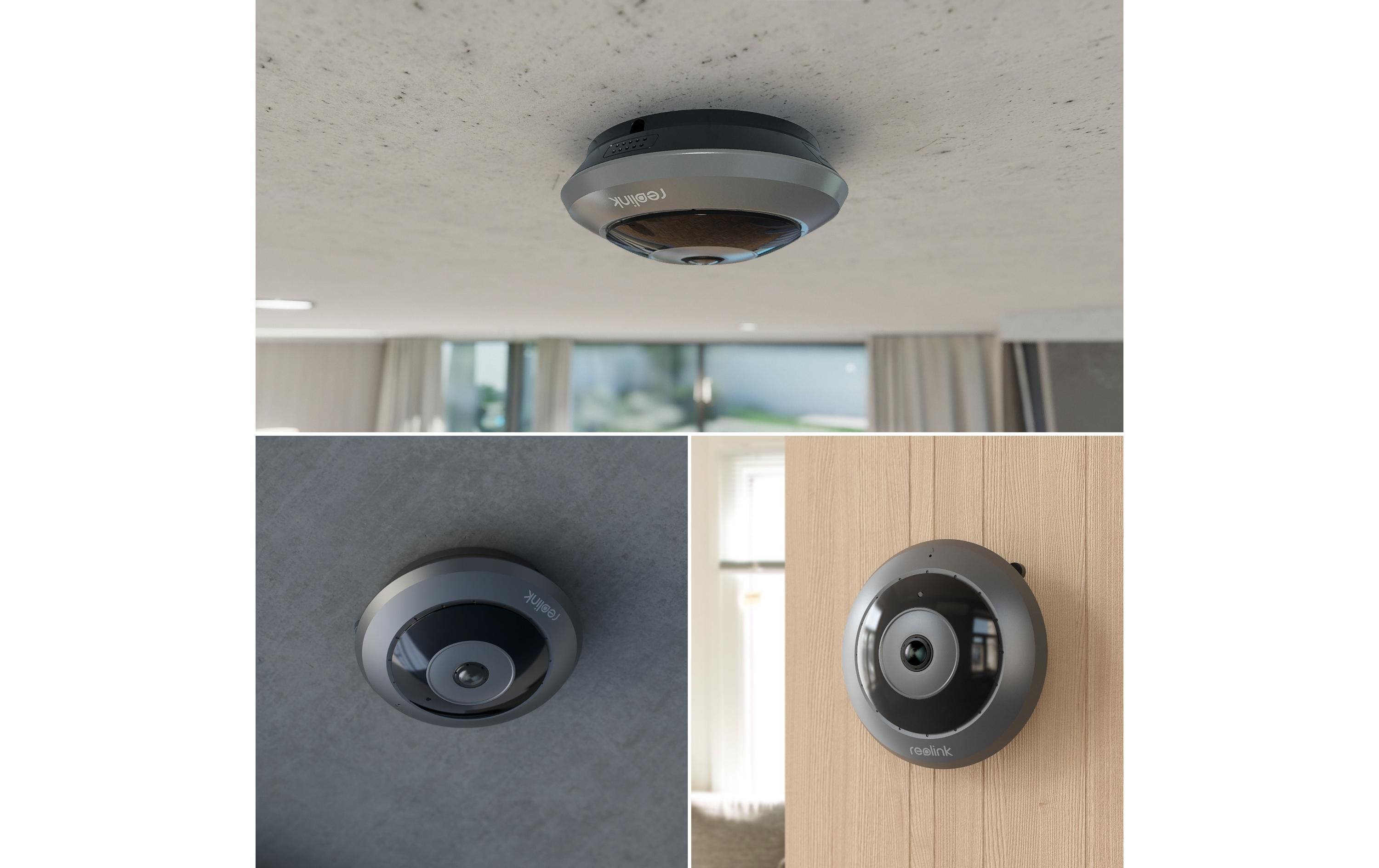 Netzwerkkamera Fisheye P520 PoE<br>6MP 360° Panorama Indoor Fisheye-Kamera mit Einbau-Sirene und Zwei-Wege-Audio