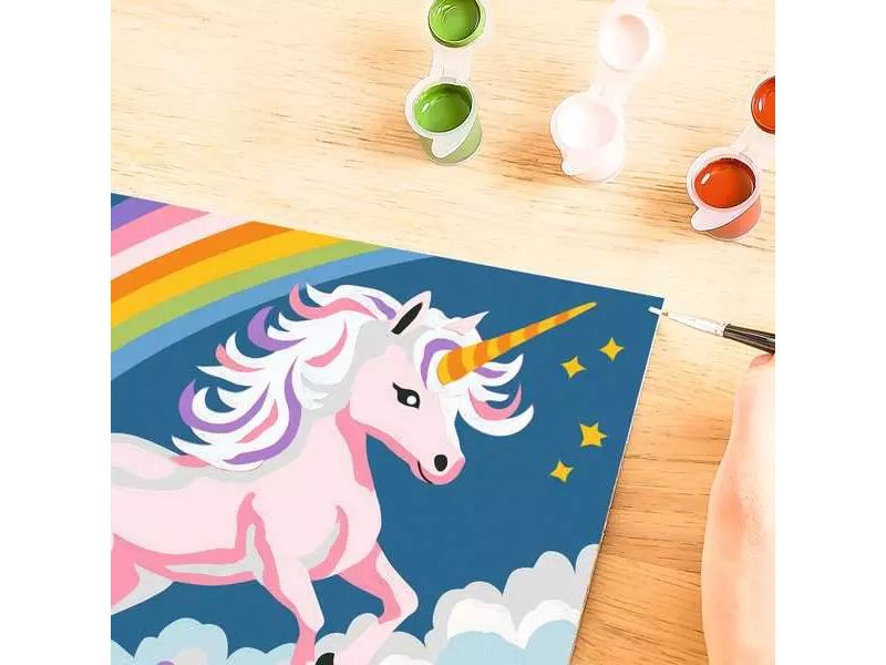 Ravensburger Malen nach Zahlen CreArt Pink Unicorn Kunst-Set mit Malvorlage