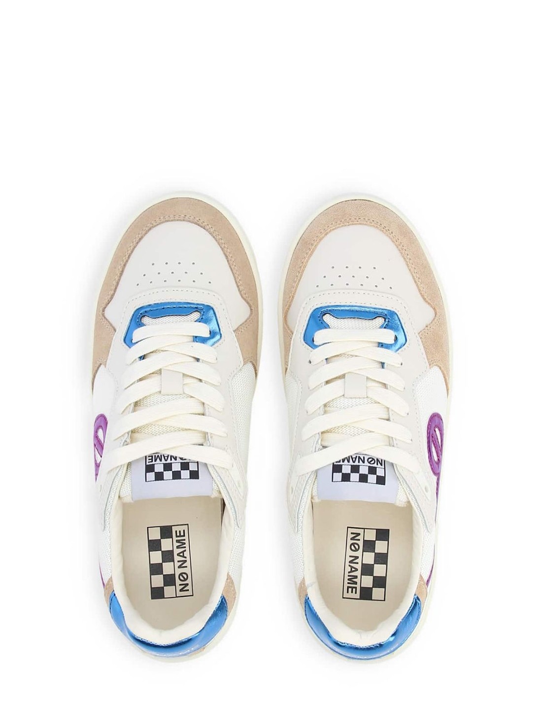 no name Baskets de ville Femme Kelly Sneaker W Violet/Bleu
