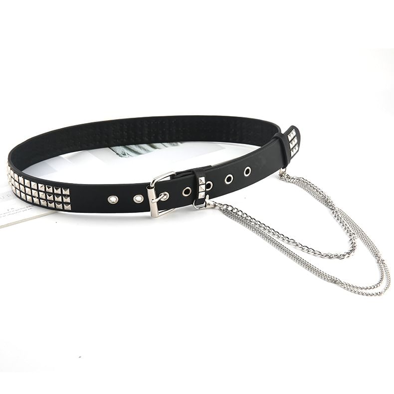 Malnia Home - Riem van imitatieleer met studs