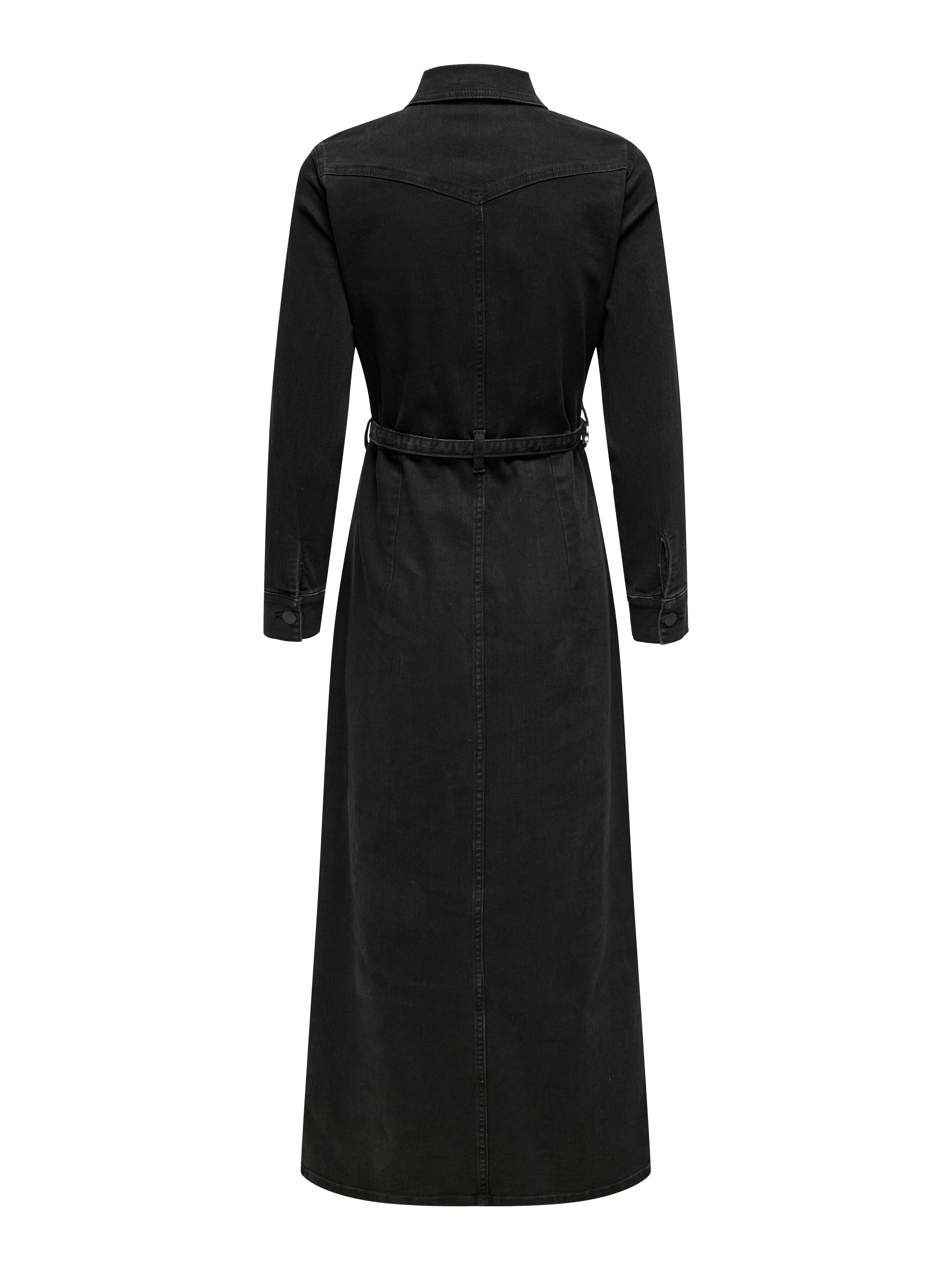 ONLMYTH Langes Kleid Washed Black