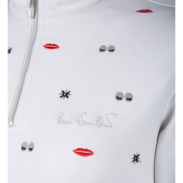 Sweat polaire DUVILLARD PREMIERE COUCHE MORGANE WHITE