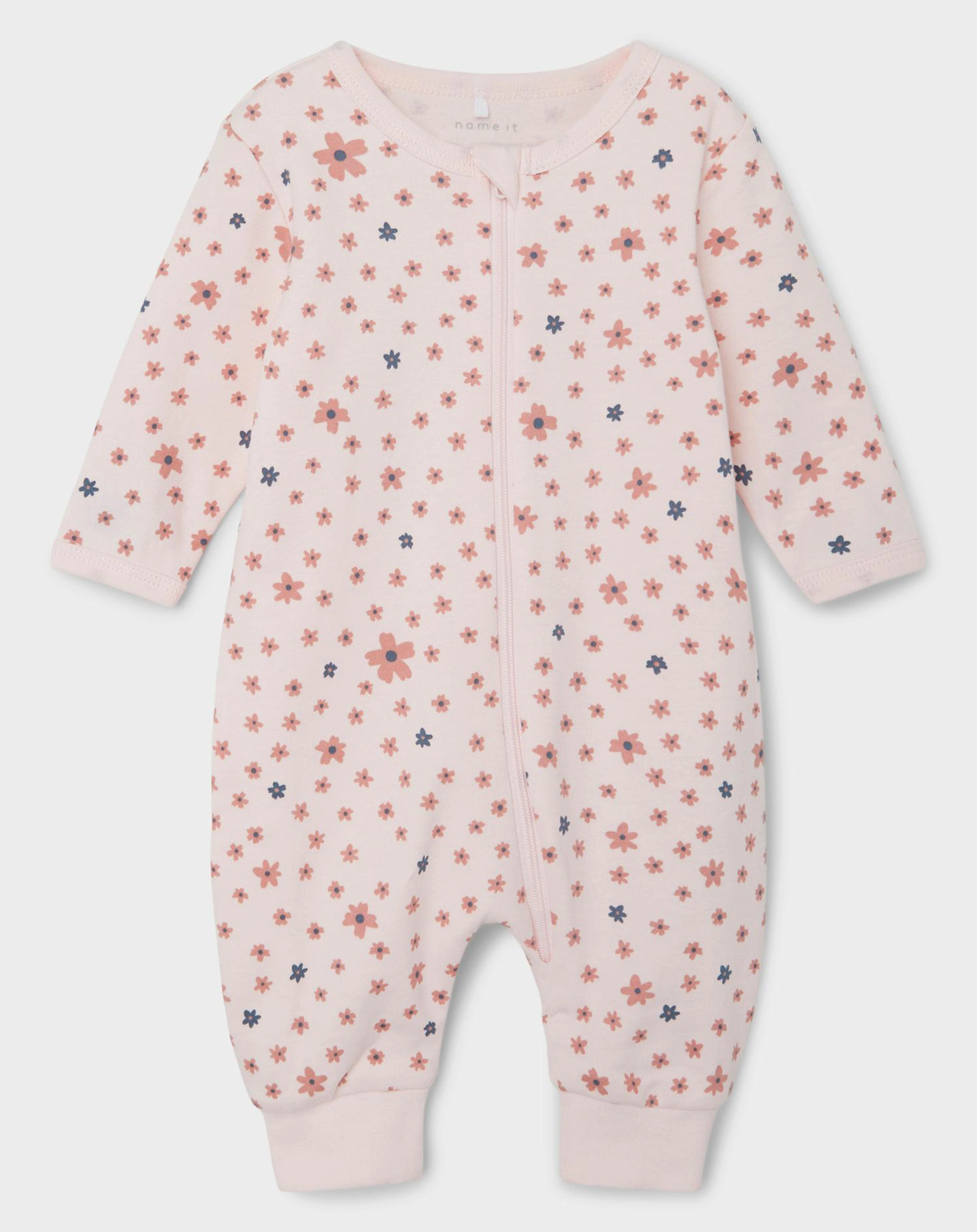 Schlafstrampler NBFNIGHTSUIT FLOWER 2er-Pack in rosette