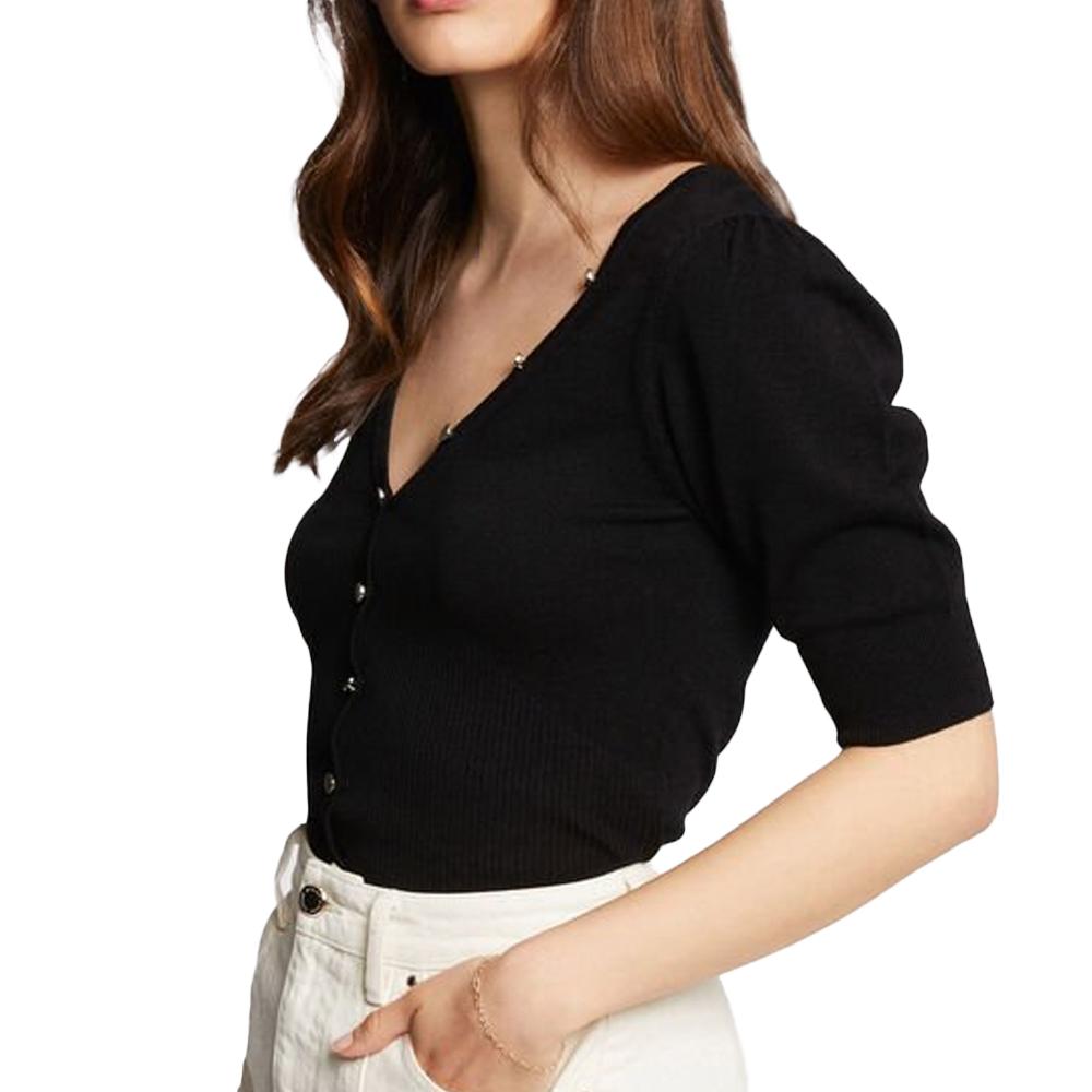 Morgan Pull Noir Femme Morgan Pull Morgan 242-MANIHI-NR