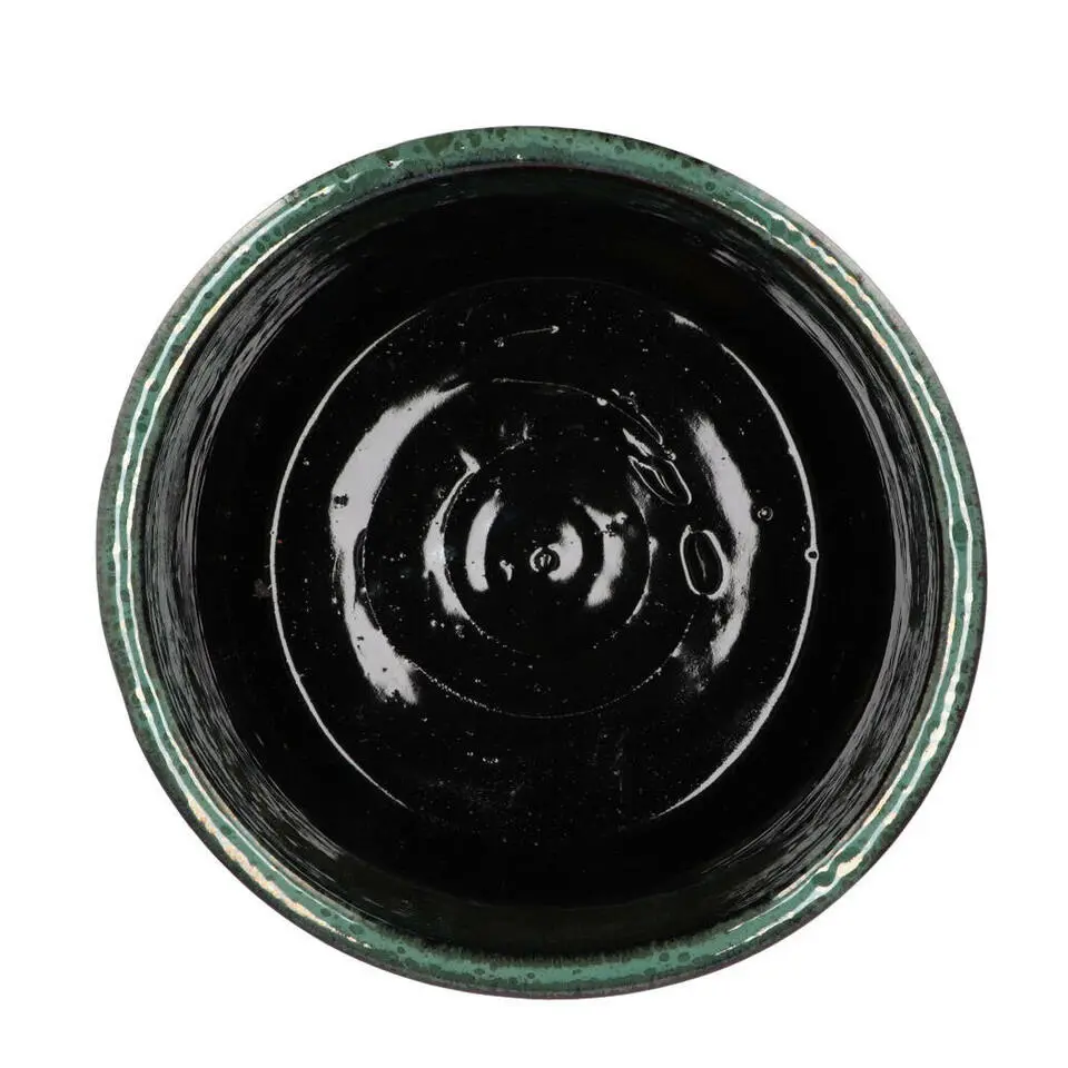 DK Design Bloempot model Green Glaze - groen - D21 x H24 cm - glanzend