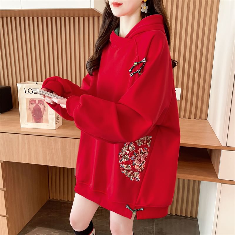 Honey River - Geborduurde losse hoodie