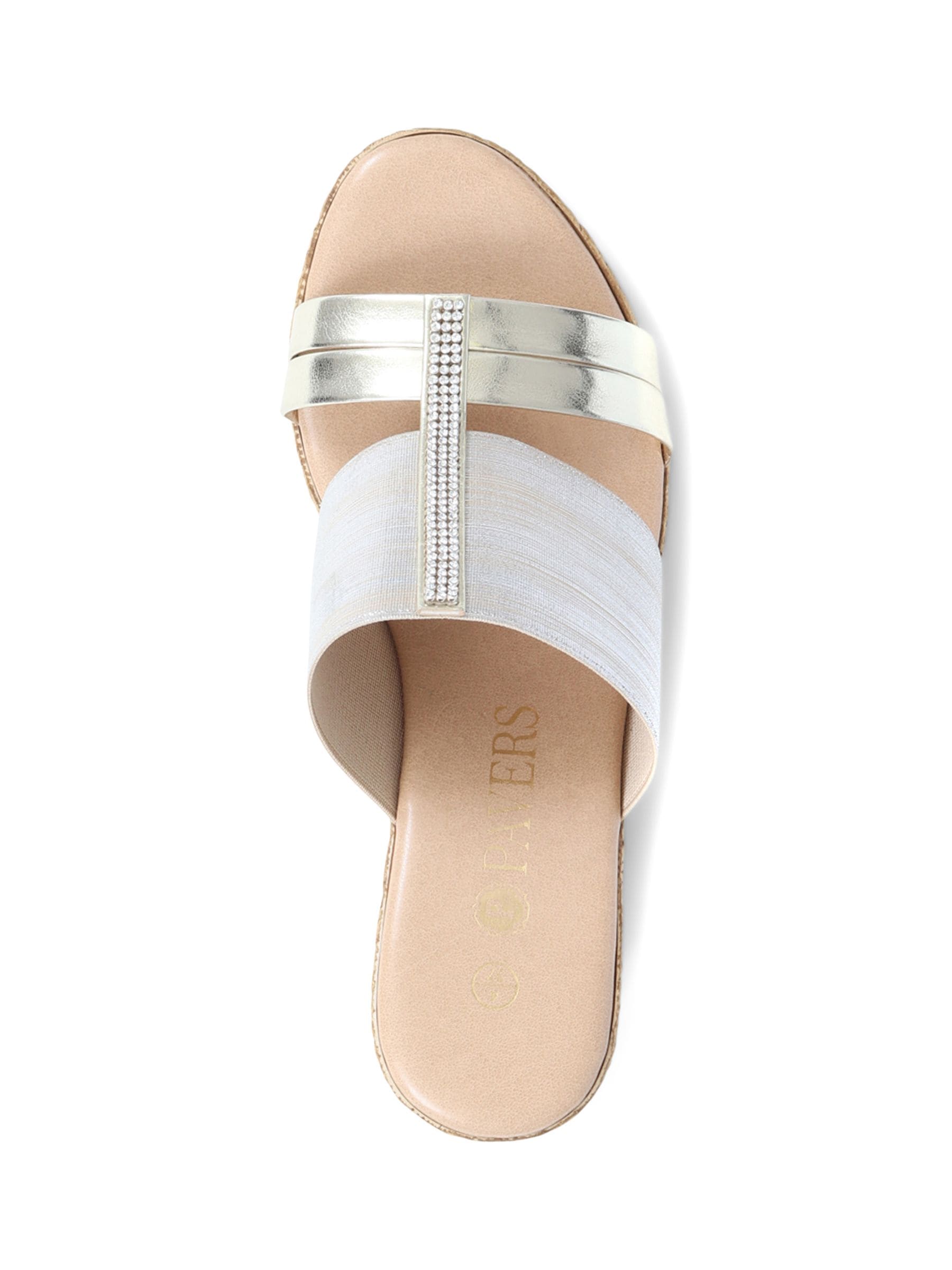 Pavers Metallic Wedge Espadrilles