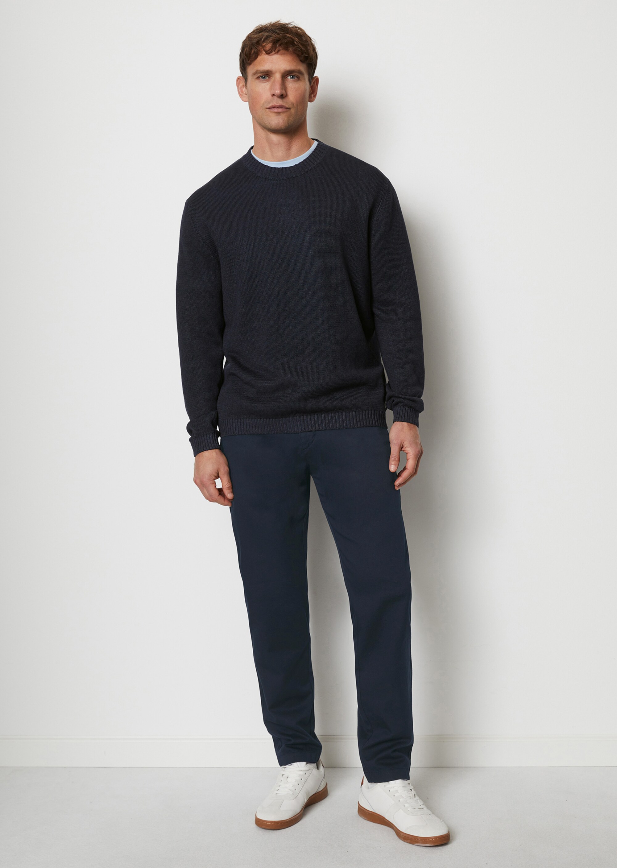 Pullover regular aus Baumwolle und Leinen